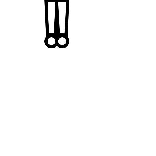 Double Exclamation Mark Emoji White Background