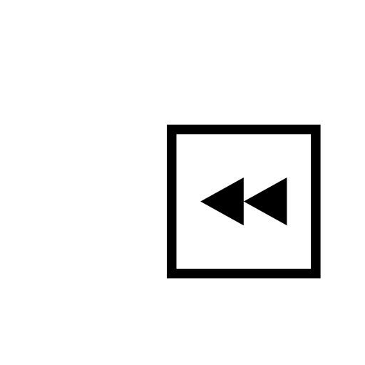 Black Left-Pointing Double Triangle Emoji White Background