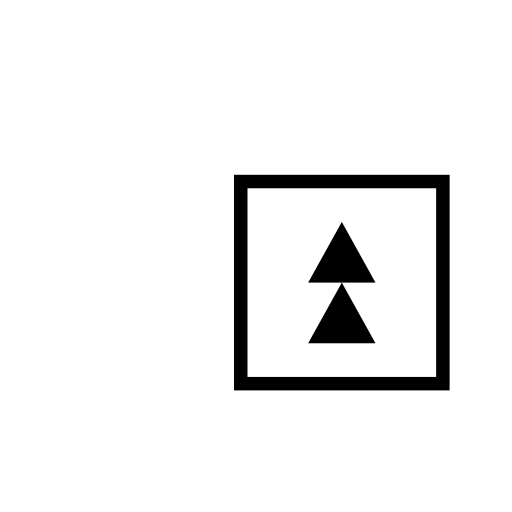 Black Up-Pointing Double Triangle Emoji White Background