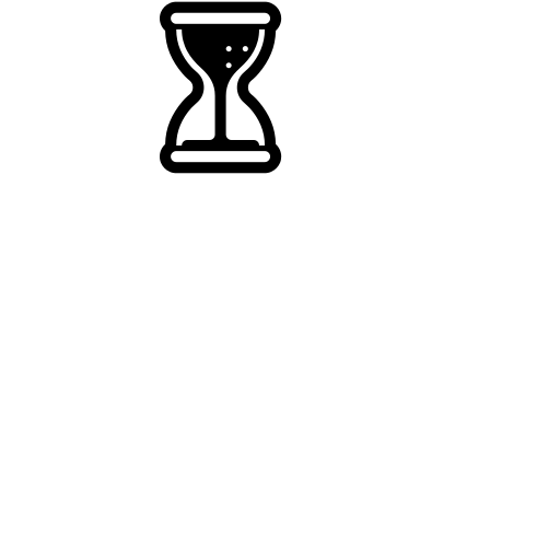 Hourglass with Flowing Sand Emoji White Background
