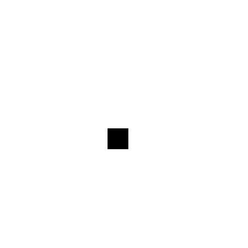 Black Small Square Emoji White Background