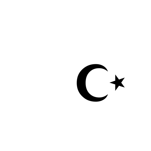 Star and Crescent Emoji White Background