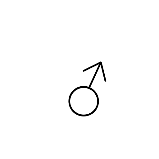 Male Sign Emoji White Background