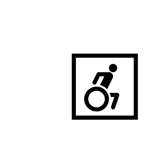 Wheelchair Symbol Emoji White Background