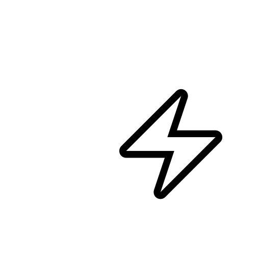 High Voltage Sign Emoji White Background