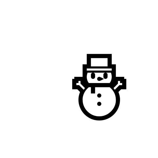 Snowman Without Snow Emoji White Background