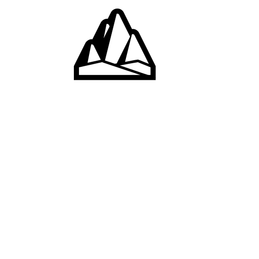 Mountain Emoji White Background