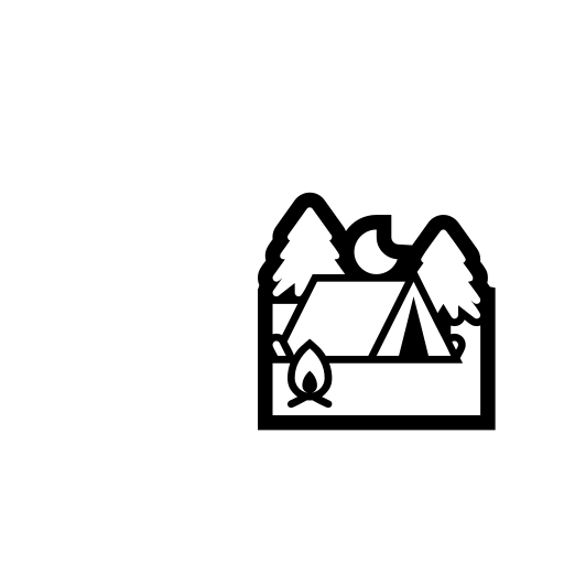Tent Emoji White Background
