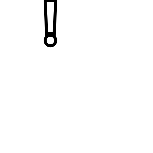 Heavy Exclamation Mark Symbol Emoji White Background