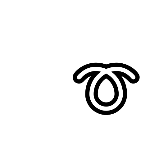 Curly Loop Emoji White Background