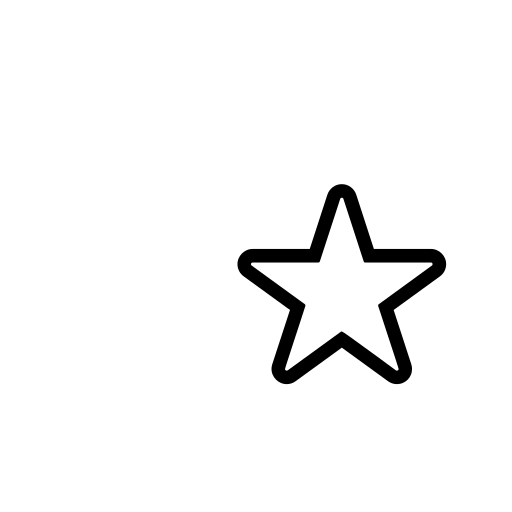 White Medium Star Emoji White Background