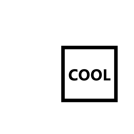 Squared Cool Emoji White Background