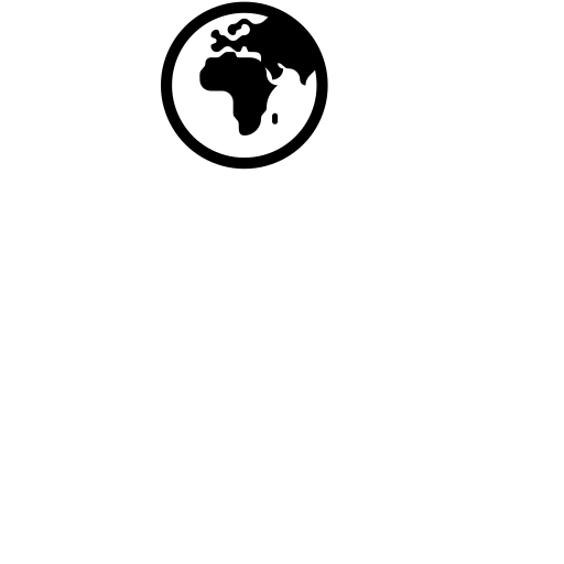 Earth Globe Europe-Africa Emoji White Background