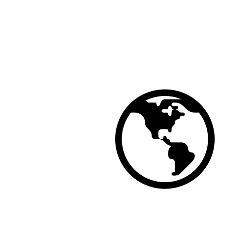 Earth Globe Americas Emoji White Background