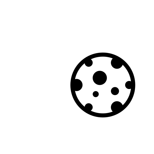 Full Moon Symbol Emoji White Background