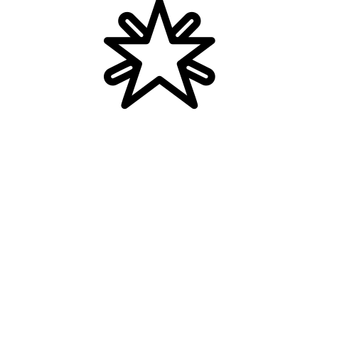 Glowing Star Emoji White Background