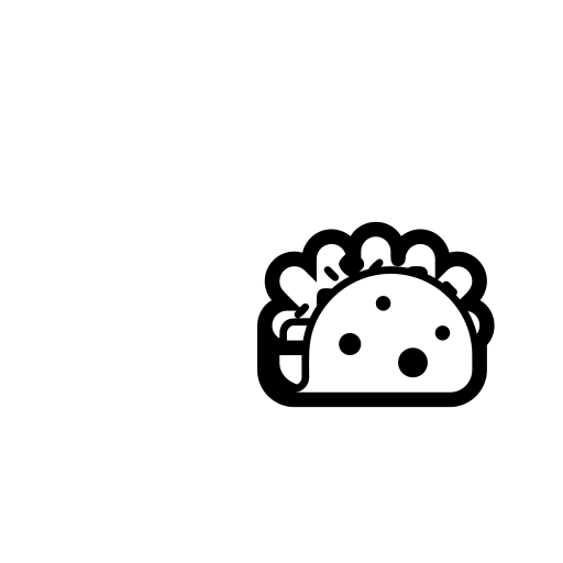 Taco Emoji White Background