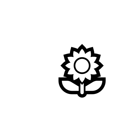 Sunflower Emoji White Background