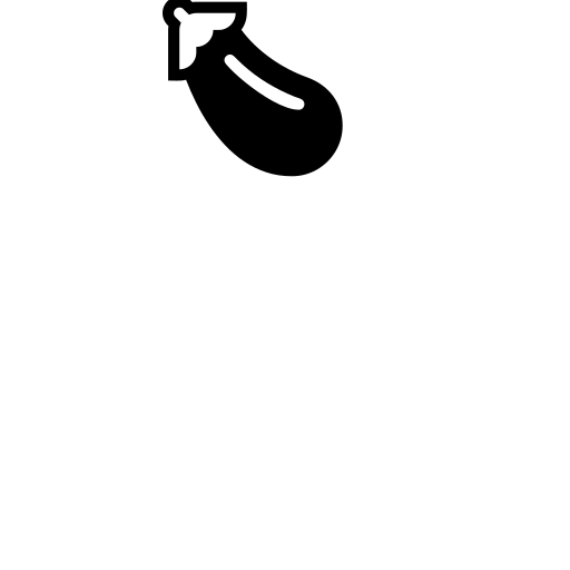 Aubergine Emoji White Background