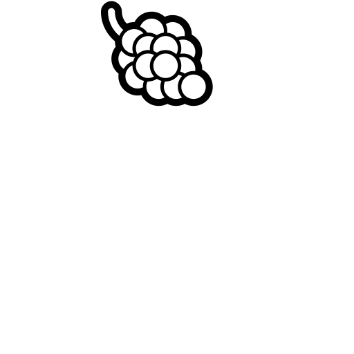 Grapes Emoji White Background