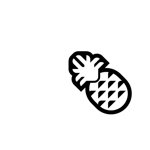 Pineapple Emoji White Background