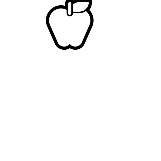 Green Apple Emoji White Background
