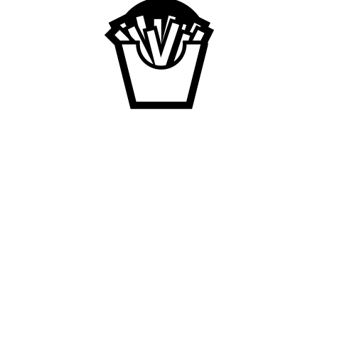 French Fries Emoji White Background