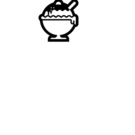 Soft Ice Cream Emoji White Background