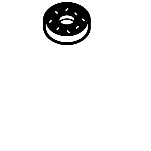 Doughnut Emoji White Background