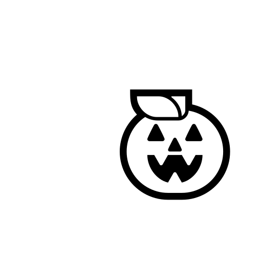 Jack-O-Lantern Emoji White Background