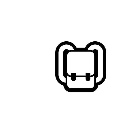 School Satchel Emoji White Background