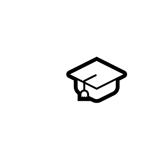 Graduation Cap Emoji White Background