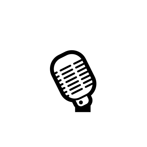 Studio Microphone Emoji White Background