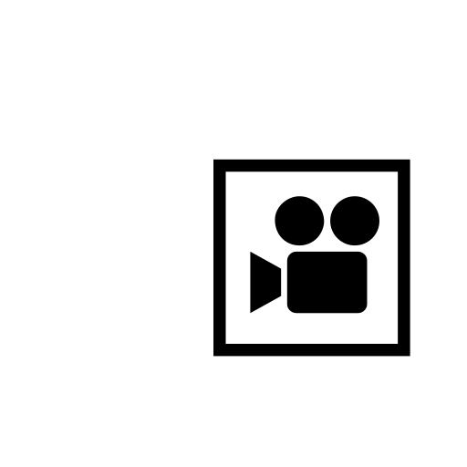 Cinema Emoji White Background