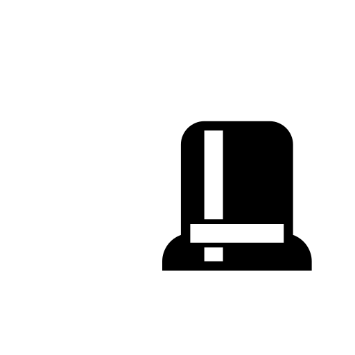 Top Hat Emoji White Background