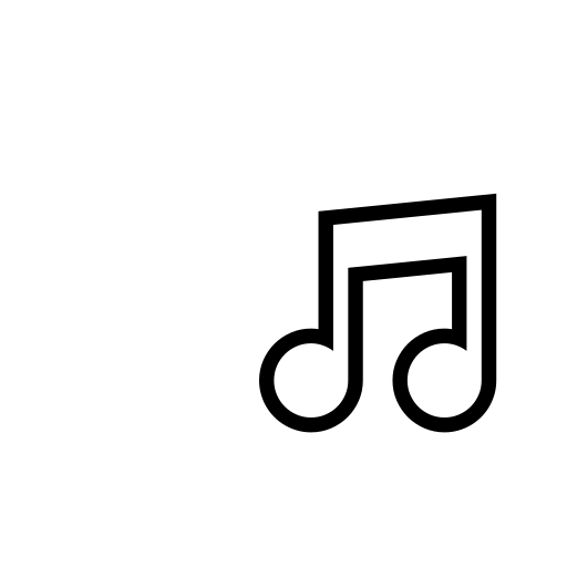 Musical Note Emoji White Background