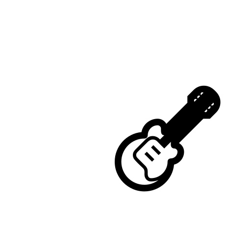 Guitar Emoji White Background