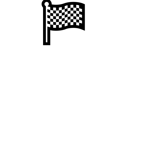 Chequered Flag Emoji White Background