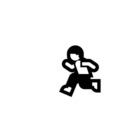 Runner Emoji White Background