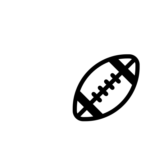 American Football Emoji White Background