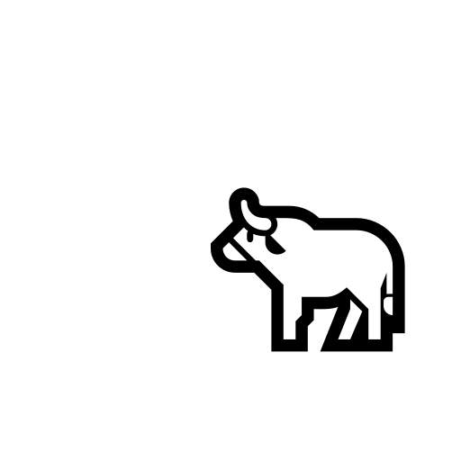 Ox Emoji White Background