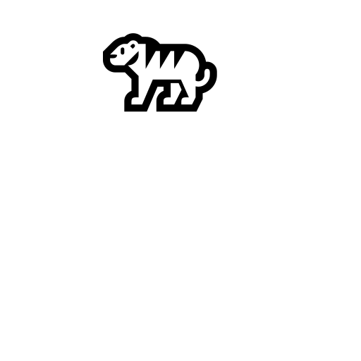 Tiger Emoji White Background
