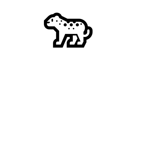 Leopard Emoji White Background