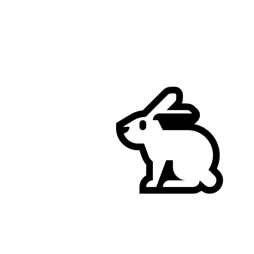 Rabbit Emoji White Background