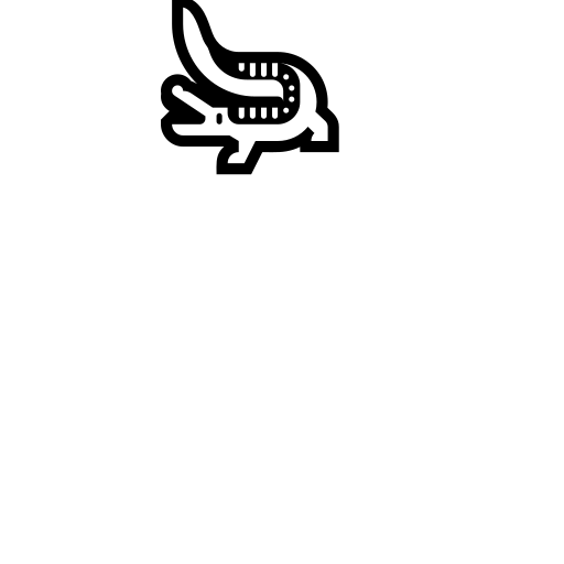 Crocodile Emoji White Background