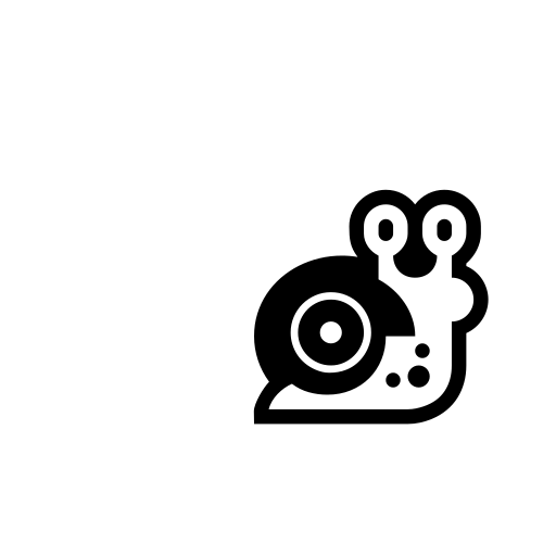 Snail Emoji White Background