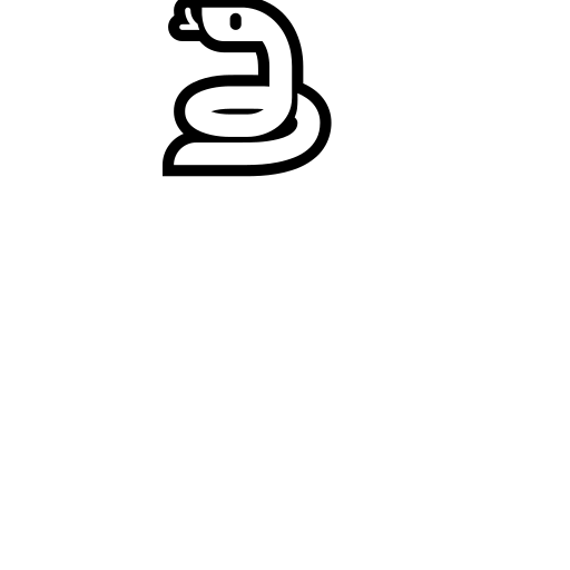 Snake Emoji White Background