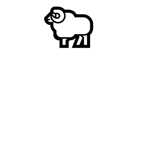 Ram Emoji White Background