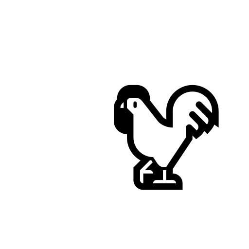 Rooster Emoji White Background