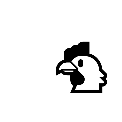 Chicken Emoji White Background